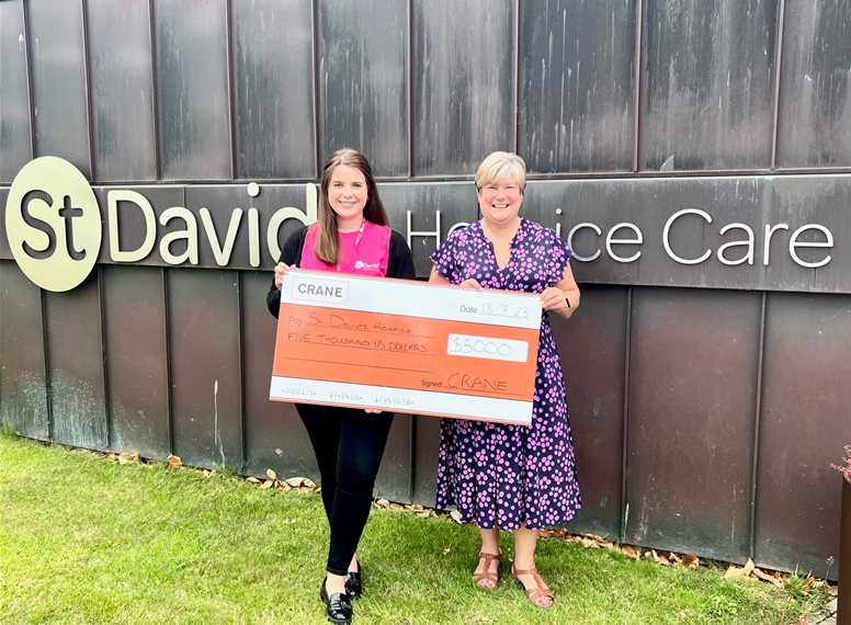 Crane Continues to Support Hospice Care with Another Generous Donation