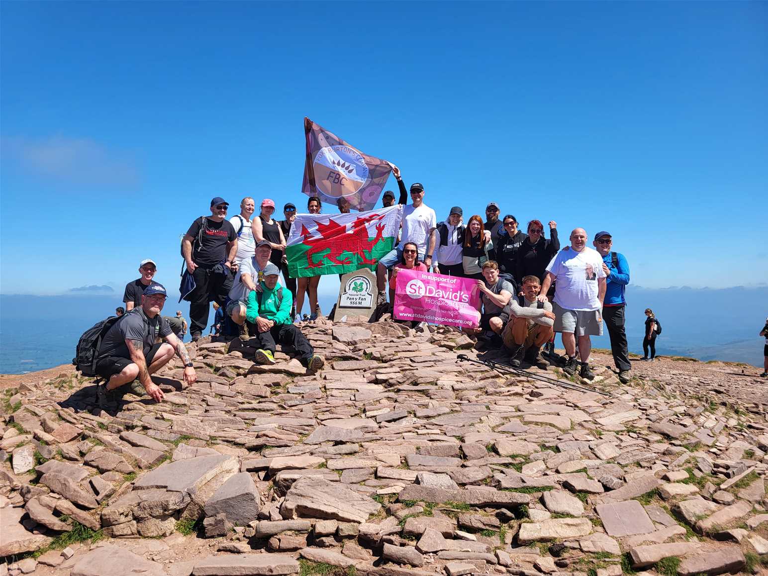Colleagues from FBC successfully taking on the Pen-Y-Fan Horseshoe Trail in support of the hospice this May!