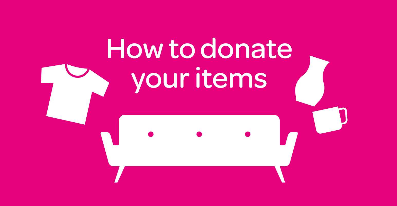 How to donate your items with us