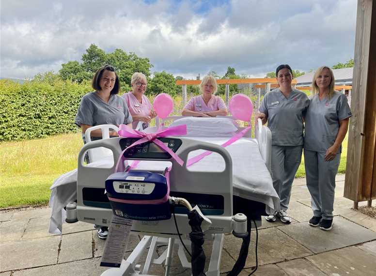 Hospice Nurses exceptional fundraising secures Companion Bed