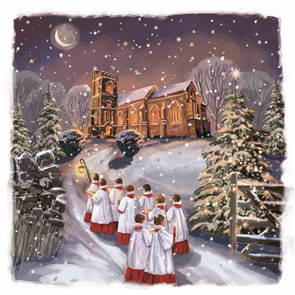 Pack of 10 - 'It's About to Begin' Christmas Cards