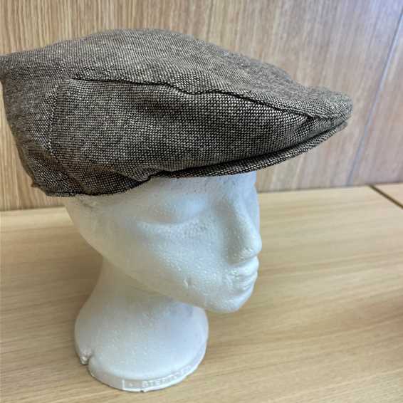 Brown flat cap