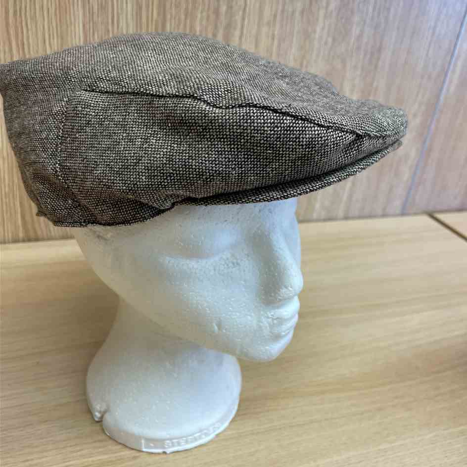 Brown flat cap