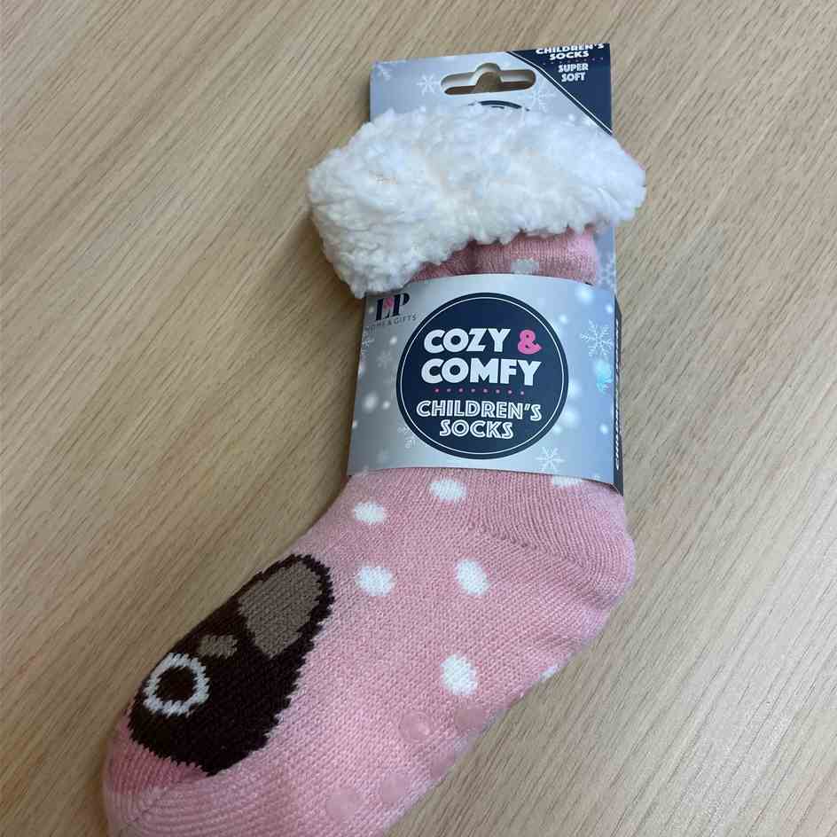 Children's Cozy & Comfy socks, in pink